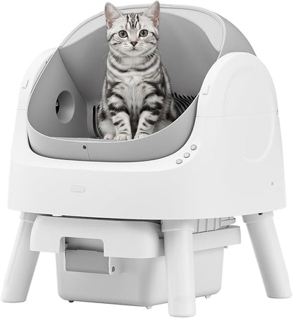 Self Cleaning Cat Litter Box, Automatic Litter Box for Multiple Cats