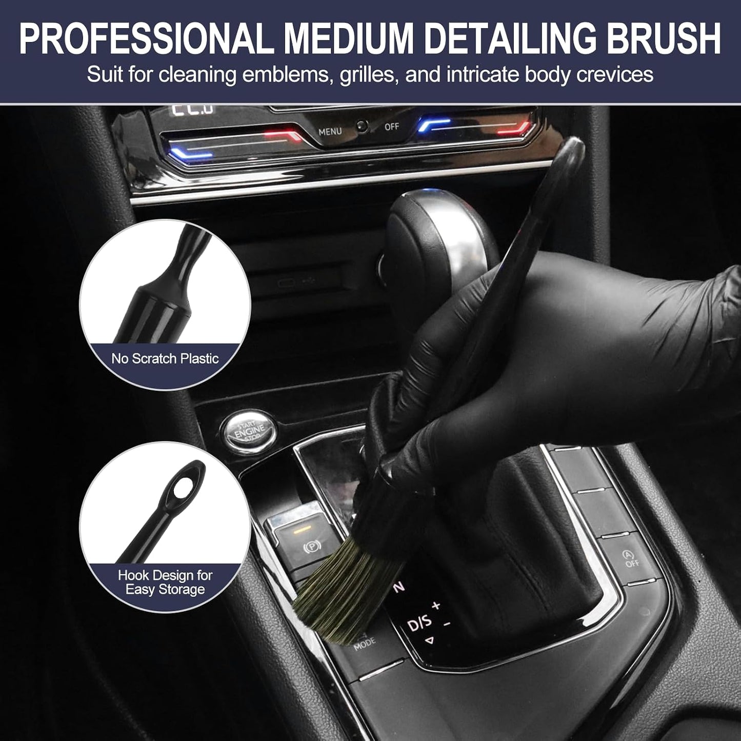6PCS Car Detailing Brush Set