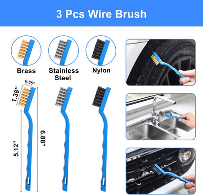 26‑Piece Professional Car Detailing Brush Set — Complete Interior & Exterior Cleaning Kit