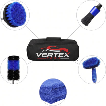 26‑Piece Professional Car Detailing Brush Set — Complete Interior & Exterior Cleaning Kit